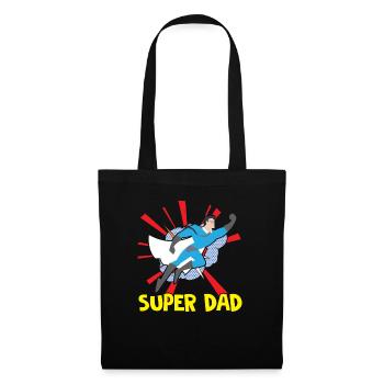 Happy Fathers Day Super Dad Father's Day Super Dad Pa - Tote Bag - black - Front