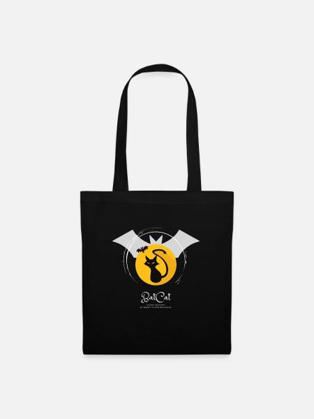 BatCat - Ready to save the world! - Stoffbeutel - Schwarz