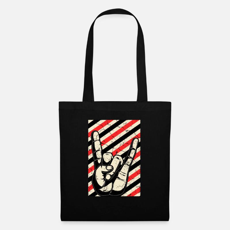 Vintage Punkrock Punks Punk - Stoffbeutel - Schwarz