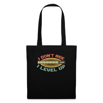 Je ne vais pas Vieillir Je Niveau Up Gamer - Sac en tissu - noir - Devant