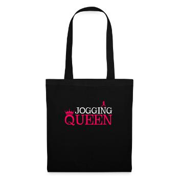 Jogging Queen - Stoffbeutel - Schwarz - Vorne