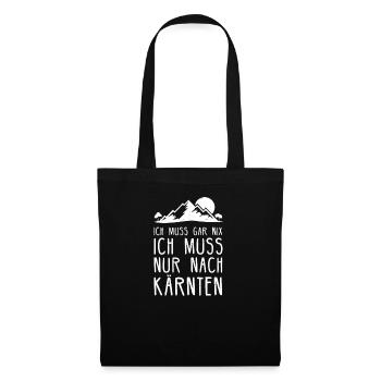 Kärnten Österreich Millstätter See Geschenk - Stoffbeutel - Schwarz - Vorne