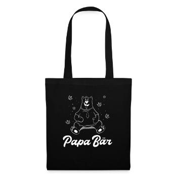Papa Bear Gift Idea - Tote Bag - black - Front