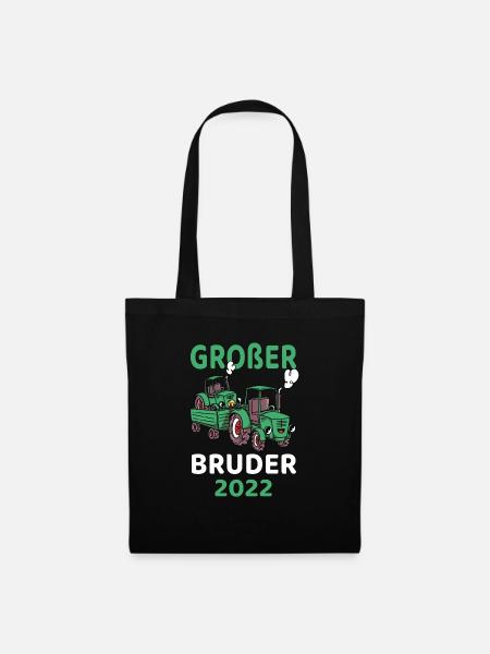 Großer Bruder 2022 Traktor - Stoffbeutel - Schwarz