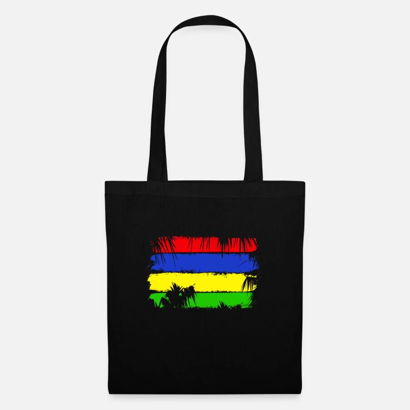 Mauritius Flag - Tote Bag - black