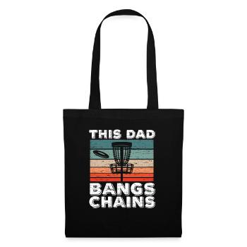 Ce papa bangs chaînes disc golf pères jour sport - Sac en tissu - noir - Devant