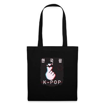 K-Pop Saranghae Aesthetic Korean... K-Pop - Tote Bag - black - Front