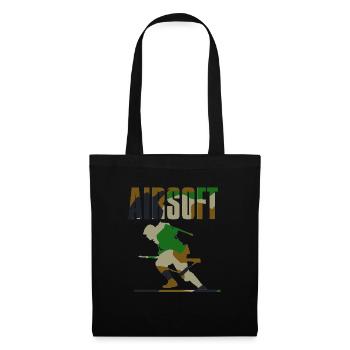 Airsoft /Softair / Softgun / AEG Airsoft Milsim - Tote Bag - black - Front