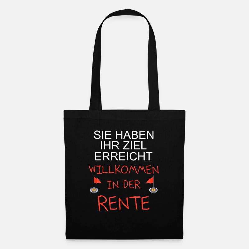 Willkommen in der Rente - Stoffbeutel - Schwarz