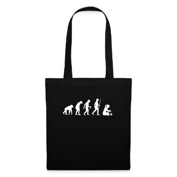 Evolution Sewing Closer Häckeln Handmade Knitting - Tote Bag - black - Front