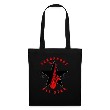Saxophones ALL STAR - Sac en tissu - noir - Devant