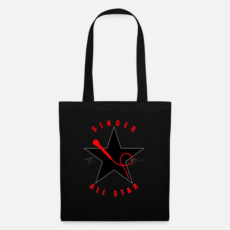 Singer - Singer - Singing - Tote Bag - black