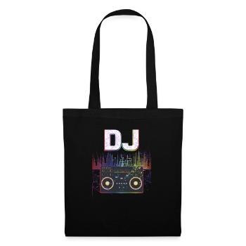 Dj musique amateur musique lecteur son cool drôle - Sac en tissu - noir - Devant
