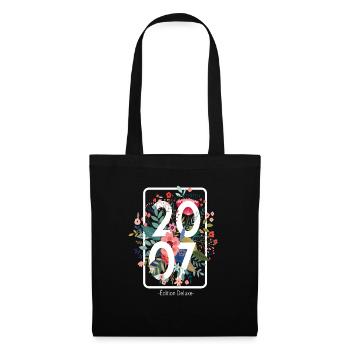 Beau cadeau d'anniversaire de 14 ans pour fille - Sac en tissu - noir - Devant