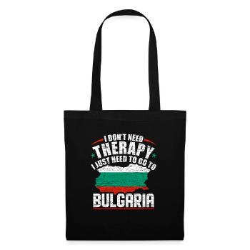 Bulgarie - Sac en tissu - noir - Devant
