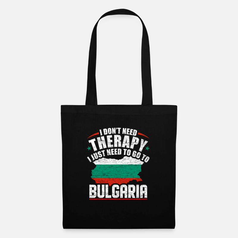 Bulgarien - Stoffbeutel - Schwarz