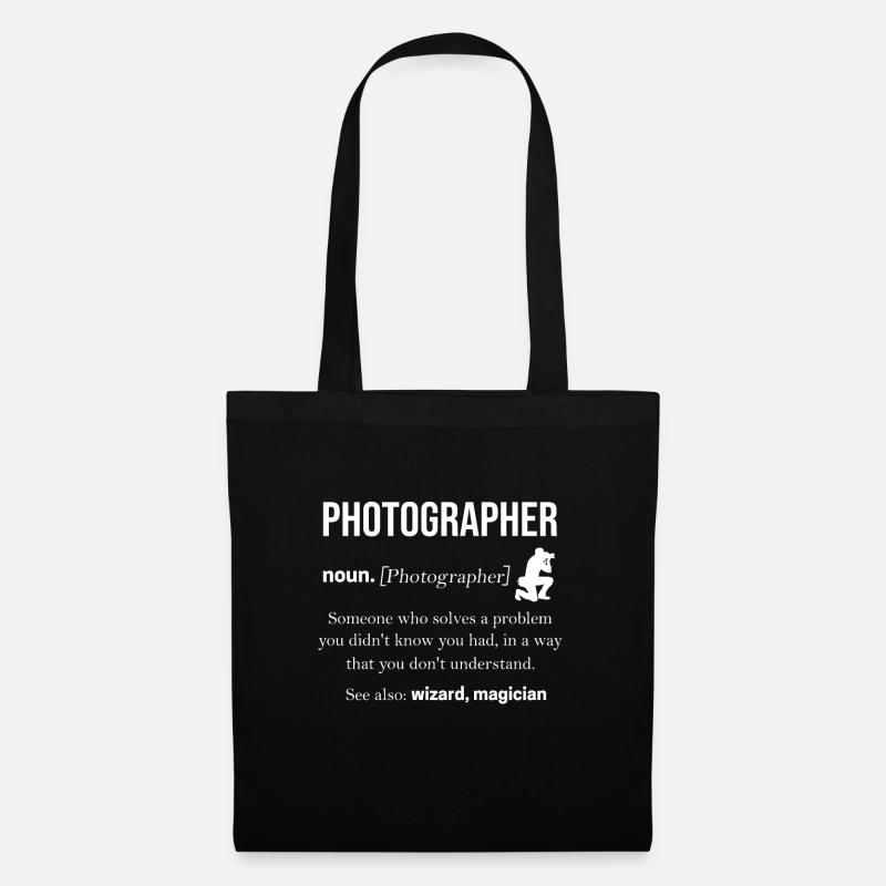 Fotograf - Stoffbeutel - Schwarz