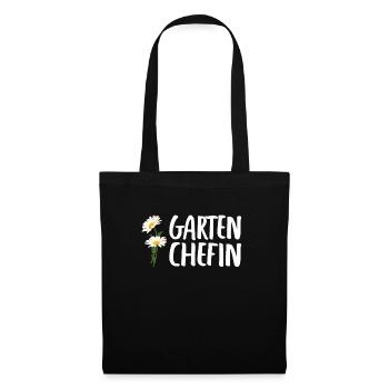 Garten Chefin Garten Gärtner Hobbygärtner Garten - Stoffbeutel - Schwarz - Vorne