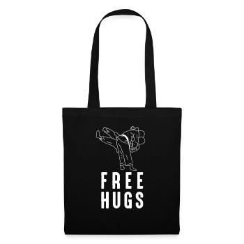 Free Hugs Brazilian Jiu-Jitsu MMA BJJ Kampfsport - Stoffbeutel - Schwarz - Vorne