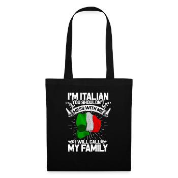 Italy - Tote Bag - black - Front