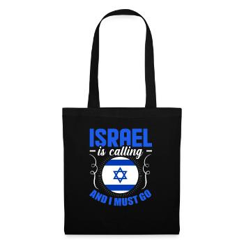 Israël - Sac en tissu - noir - Devant
