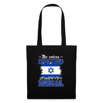 Israël - Sac en tissu - noir - Devant