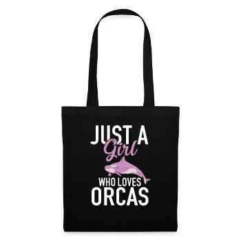 ORCAS Just a Girl who loves Orcas - Tote Bag - black - Front