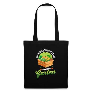 Gärtner Frühling Garten Bio Gemüse Lustig Geschenk - Stoffbeutel - Schwarz - Vorne
