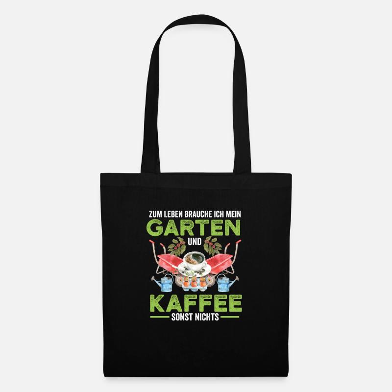 Gärtner Frühling Garten Sprüche Lustig Geschenk - Stoffbeutel - Schwarz