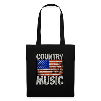 Country Music America Flag - Tote Bag - black - Front