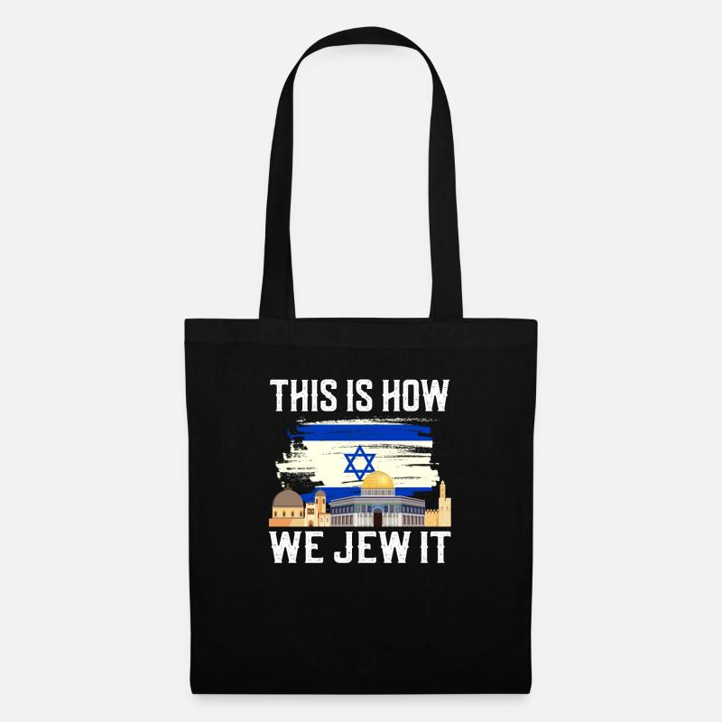 Israel - Stoffbeutel - Schwarz