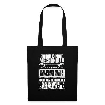 Cadeau de mécanique pour la visseuse de voiture mécatronicien - Sac en tissu - noir - Devant