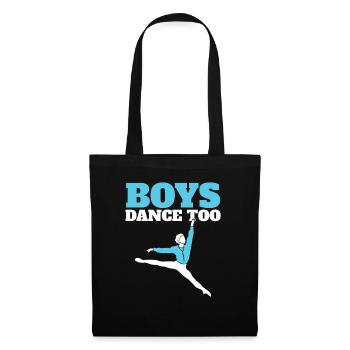 Boys Dance Too - Stoffbeutel - Schwarz - Vorne