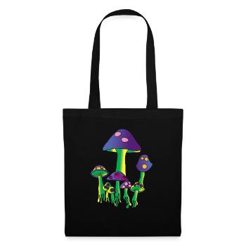 Psychedelic Mushrooms - Tote Bag - black - Front