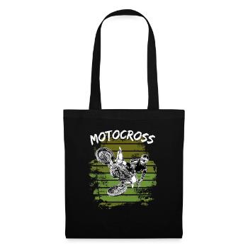 Motocross Design Enduro / Gift Idea / MX Retro - Tote Bag - black - Front