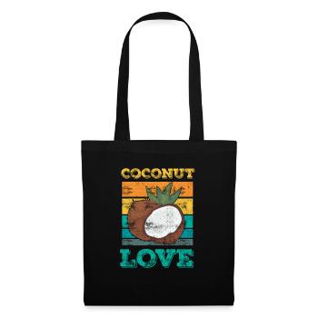 Coconut lover fruit coconut - Tote Bag - black - Front