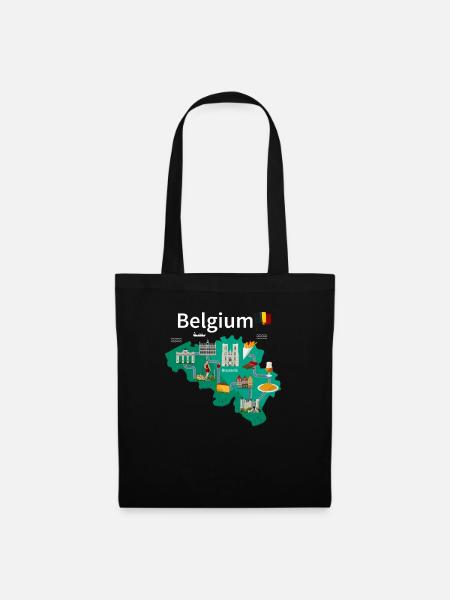 Belgique - Sac en tissu - noir