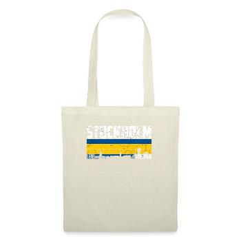 Stockholm Skyline Suède Ville natale - Sac en tissu - nature - Devant