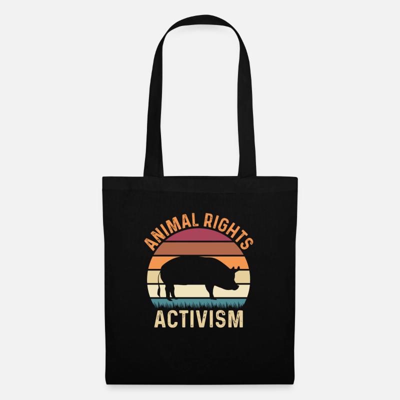Animal rights Activism - Stoffbeutel - Schwarz