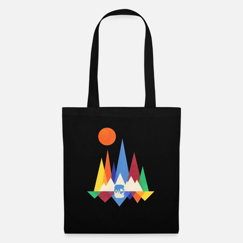 Bear Mountains Geometry - Tote Bag - black