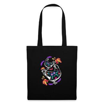 Poulets colorés - Sac en tissu - noir - Devant
