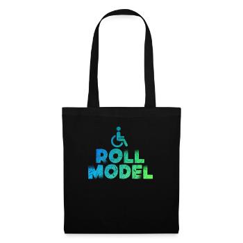 Wheelchair Model - Tote Bag - black - Front