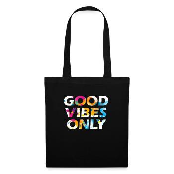Good Vibes Only Positive Vibes Only - Sac en tissu - noir - Devant