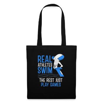 Natation Natation Nageurs Club de natation - Sac en tissu - noir - Devant