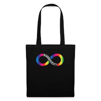 Neurodiversität Rainbow Infinity Neurodivergent - Tote Bag - black - Front