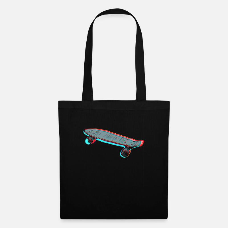 Skateboard - Stoffbeutel - Schwarz