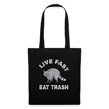 Raccoon Racoon Tshirt Ferret Lynx Trash Panda - Tote Bag - black - Front