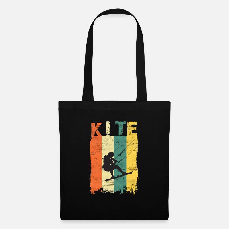 Kite Surfing Kitesurfer - Stoffbeutel - Schwarz