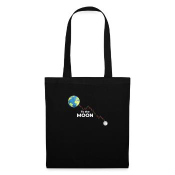 To the Moon - Bourse Meme Stock Trading Actions - Sac en tissu - noir - Devant