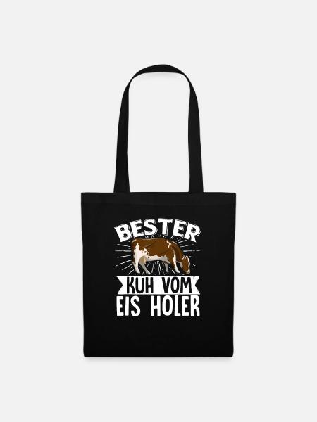 Bester Kuh Vom Eis Holer Witziges Bauer Kühe - Stoffbeutel - Schwarz